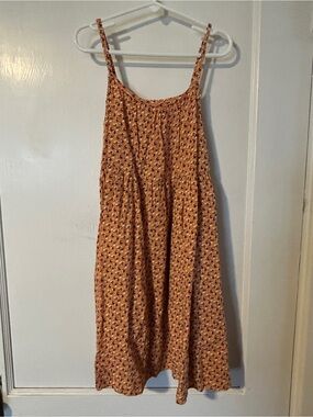 Uniqlo Girls Rust Floral Sundress